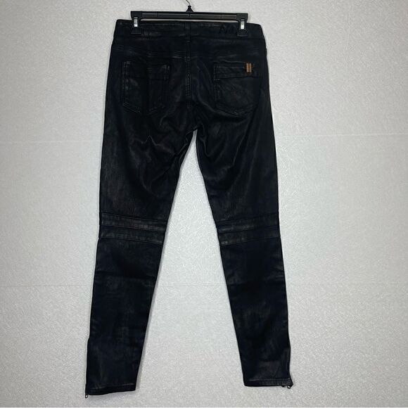 Notify Leather Zip Moto Skinny Pants 29 - Picture 4 of 6